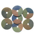 three color 80mm #800 Resin Bond Flexible Diamond Polishing Pads/Sanding Disc for Granite Marble Ceramic